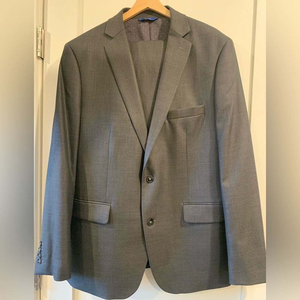 APT 9 MENS PREMIER FLEX PERFORMANCE SLIM FIT SUIT - jacket 44R pants 34” x 32”